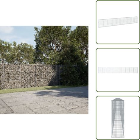 vidaXL Panier gabion avec couvercle 1000x50x150 cm fer galvanisé (1/5)