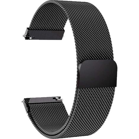 Bracelets magnétiques à boucle compatibles avec les montres connectées ID205, ID205G, ID205U, ID205S et ID215G. Sans boucle, ces bracelets de rechange ajustables en acier inoxydable conviennent aux fe (1/5)