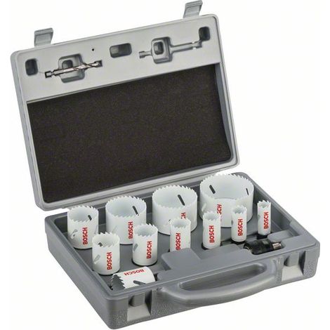 Bosch PRO 14 Piece Progressor Holesaw Set 2608584667 19mm 72mm HSS Pilot Drills (1/8)