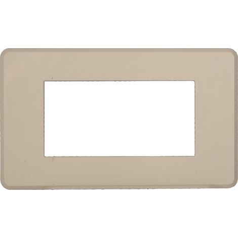 ETTROIT AN87409 Slim Thin Plate 4P Moon Series Sandfarbe, kompatibel mit Bticino Axolute Air