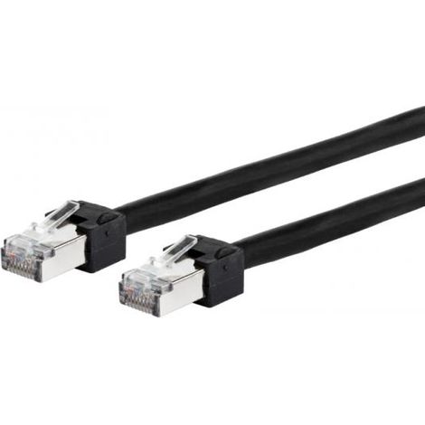Metz Connect  13084F5000-E RJ45 Cavo di rete, cavo patch CAT 5e S/UTP 5 m Nero 1 pz.