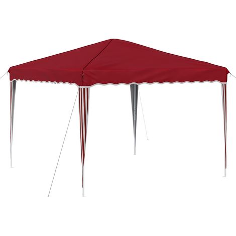 Carpa Plegable para Fiestas 288 x 288 x 245 cm Burdeos vidaXL