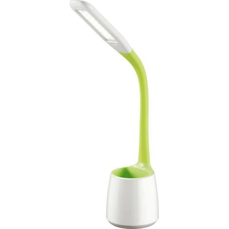 Platinet Lámpara de escritorio LED blanca flexible regulable