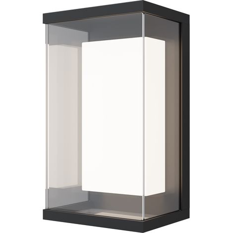Maytoni Baker Street Lampada da parete moderna per esterni nera 3000K 420lm IP65 (1/3)
