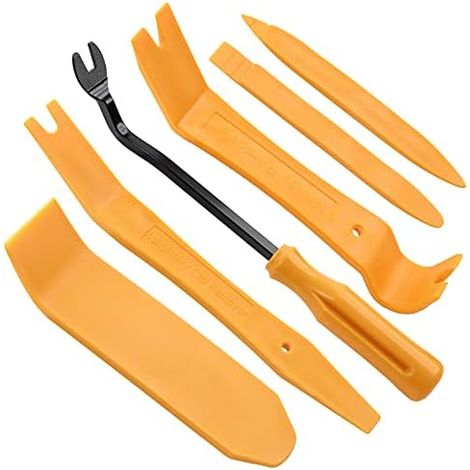 Lot de 6 outils démontage garnitures voiture - Outils garniture portière intérieure réparation-Kit d'outils pour installation d'autoradio ﻿