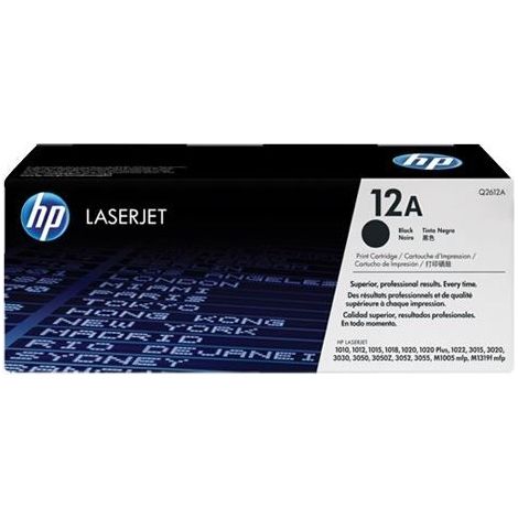 Tóner original HP Q2612A, tóner HP 12A para HP LaserJet 1010, 1020 y 1022 ORG