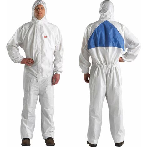 Combinaison De Protection Blanche/bleu 4540 Combinaison De Protection Blanche/bleu 4540 - 3m