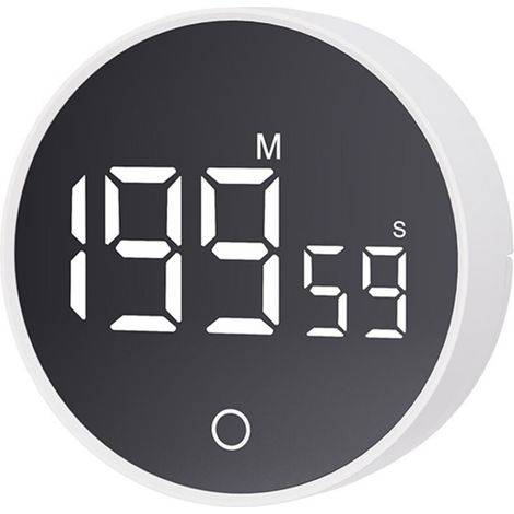 Minuteur numérique à piles - blanc - cuisine/bureau - (1/5)