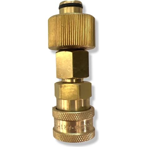 Smartek Raccord rapide à baïonnette 1/4" pour nettoyeur haute pression comme Kärcher - Lance à mousse en laiton, buse à mousse, nettoyeur haute pression (pour EasyForce TR229) (1/3)