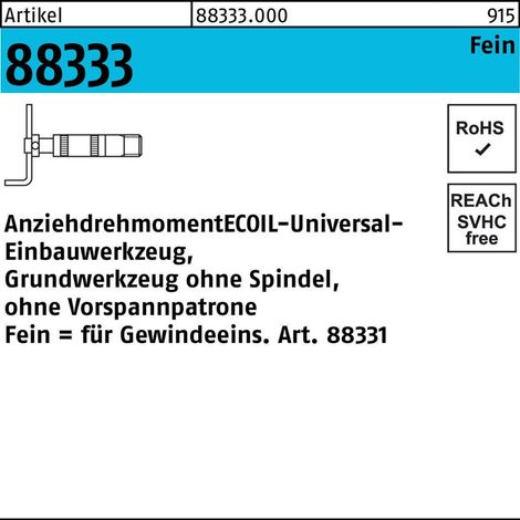 Einbauwerkzeug R 88333 Grundteil NR. 2 M6 -M 8 Stahl 1 Stück AMECOIL (1/2)
