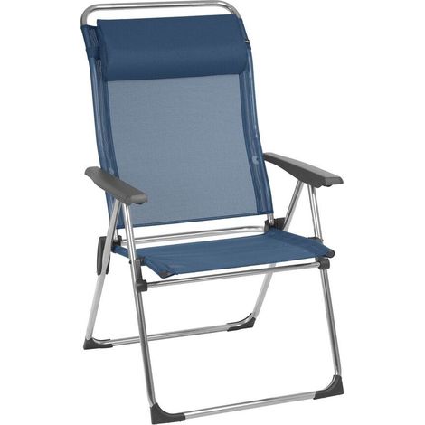 Fauteuil Camping et Plage Pliant - Ultra-Léger - Xl - Alu Cham Xl - Batyline® Iso - Bleu Océan - Lafuma Mobilier