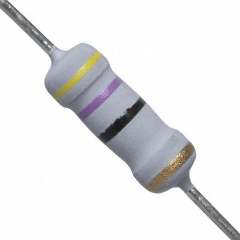 Resistencia Oxido Metal 47R 1W 1% Medidas 3,5x10mm