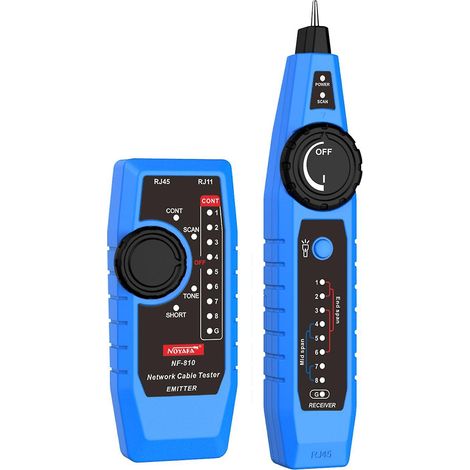 Kit de testeur de câble réseau NOYAFA NF-810 pour RJ11 RJ45 CAT5 CAT6 câble LAN, localisateur de fils multifonction