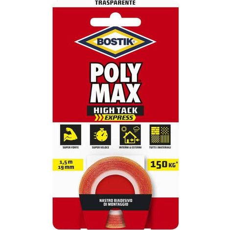 BOSTIK POLYMAX NASTRO BIAD HIGH TACK EXPRESS TRASP