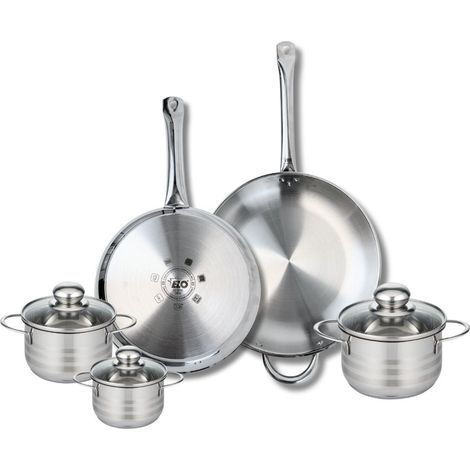 Ensemble de 2 Poêles de cuisson 28 et 32 cm et 3 faitouts 12, 14 et 16 cm Elo Profi Brillant (1/5)