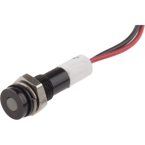Voyant LED lumineux  Blanc RS PRO, dia. 6mm, 24V c.c., taille de la lampe 3 mm, IP67 ( Prix pour 1 ) (1/2)