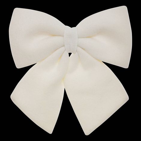 Lazo decorativo 40x43cm lana blanca - Feeric lights & christmas