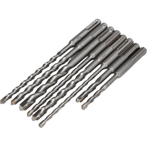 8-teiliges Hammerbohrer-Set mit Hartmetallspitze und 2 Schneiden für Beton (1/5)