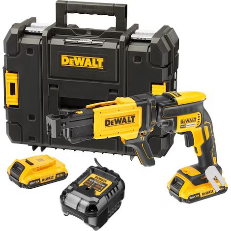 DeWALT Akku-Schnellbauschrauber-Set DCF620D2K, 18V, 2x 2,0Ah und Ladegerät inkl. Magazinvorsatz (1/5)