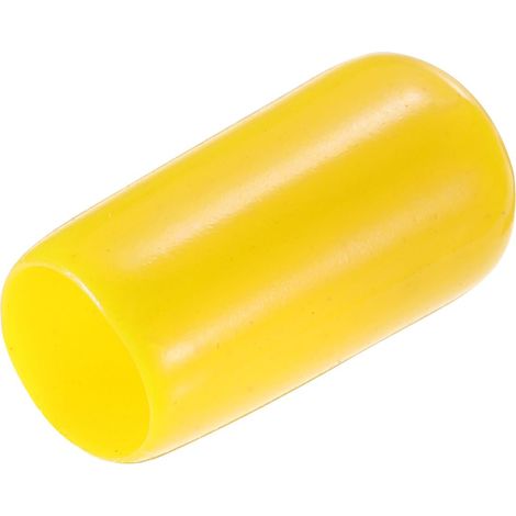 200Pcs Embouts en Caoutchouc de 7 mm de Diamètre Intérieur Jaune (1/5)