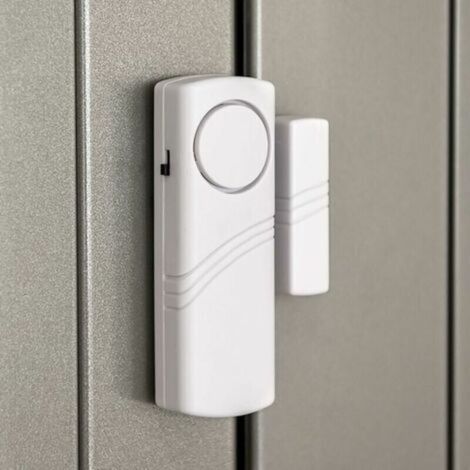 Lot de 4 alarmes pour portes et fenêtres – Sécurité domestique – Fonctionnement magnétique – Volume 120 dB – Installation sans outil (1/3)