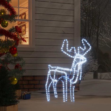 vidaXL LED-Silhouette Rentier mit bewegendem Kopf Kaltweiß 76x42x87 cm (1/5)