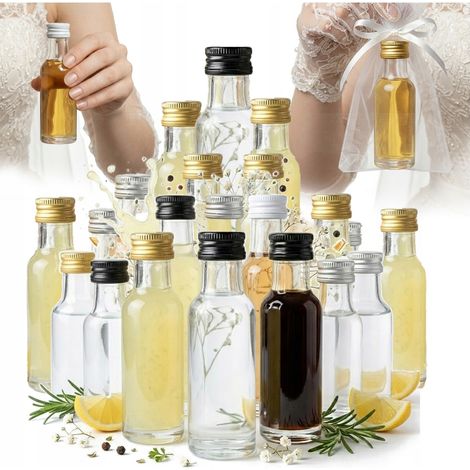20 Dorica-Flaschen à 20 ml für Hochzeiten, als Gastgeschenk oder Dankeschön (1/5)