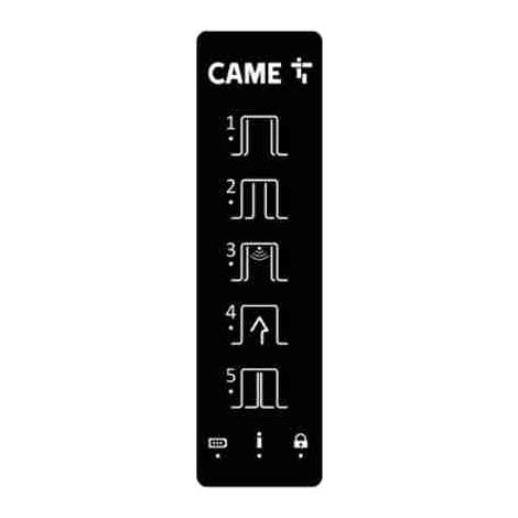 Selector de funciones Slim Basic Fluo CAME 818XA-0075 para puerta automática