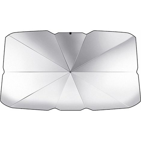 MINKUROW Faltbarer Auto-Windschutzscheiben-Sonnenschutzschirm, Auto-Windschutzscheiben-Sonnenschutzschirm, Auto-Frontfenster-Sonnenschutzabdeckung mit 7 Schichten Nano-Isolierung, 125 x 110 x 65 cm