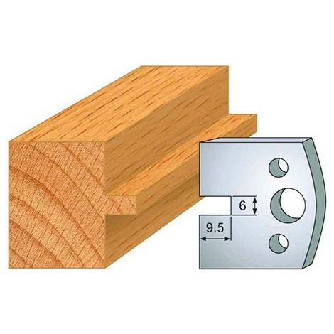 Gioco di 2 mazze altezza 40mm Classic PROFILO N°017 Altezza 40 Spessore 4mm