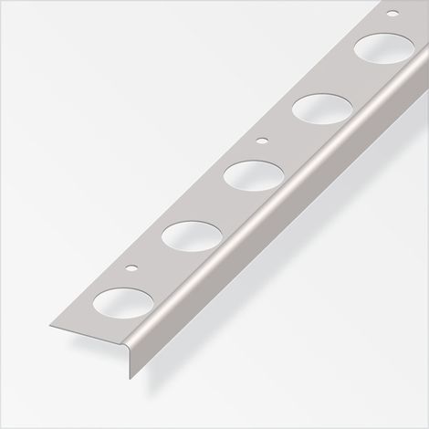 alfer Treppen-Reparaturwinkel, für Steintreppen 1.03 m, 18 x 43 mm verzinkt Profil