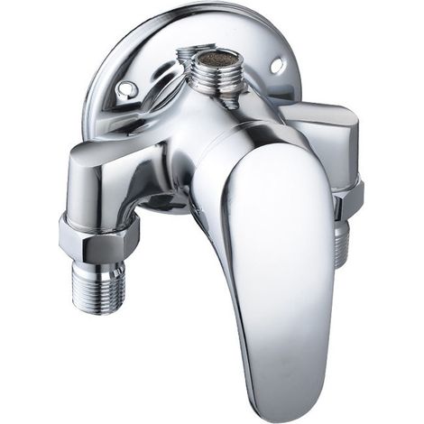 Robinet de douche mural simple, mitigeur de salle de bain pour installation murale (1/4)