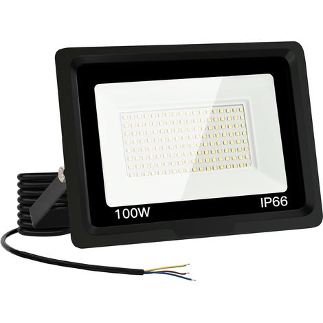 100 W LED-Flutlicht, LED-Außenstrahler, 10000 lm, superhelles LED-Flutlicht für den Außenbereich, IP66, wasserdicht, LED-Flutlicht für den Außenbereich, 6500 K, kaltweiß, LED-Flutlicht für Garage, Gar