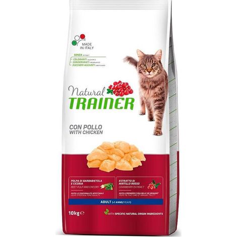 Natural Trainer Adult Pollo - Alimento Seco de Pollo para Gatos