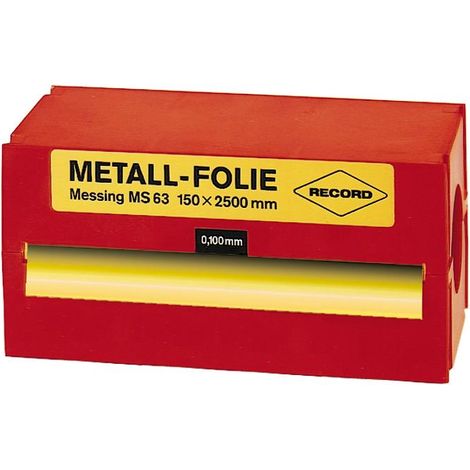 Metallfolie Stahl unlegiert 150x2500x0,300mm RECORD