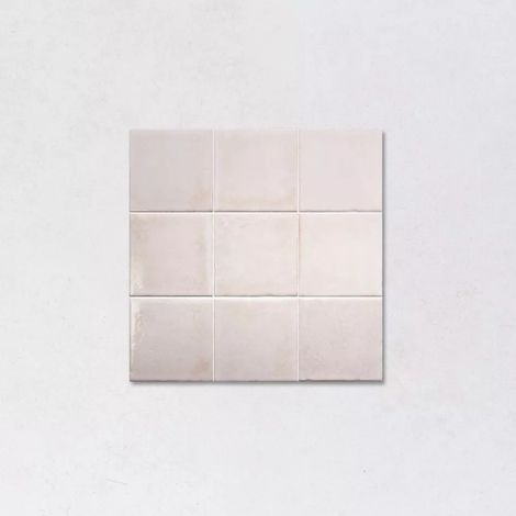 Carrelage Effet Zellige Blanc Cassé BOHEMIAN Cotton 10x10cm (1/3)