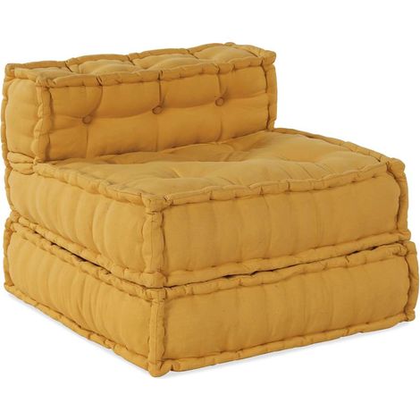 Modulares Sofaelement Gelb 70x70x54 cm Stoff vidaXL
