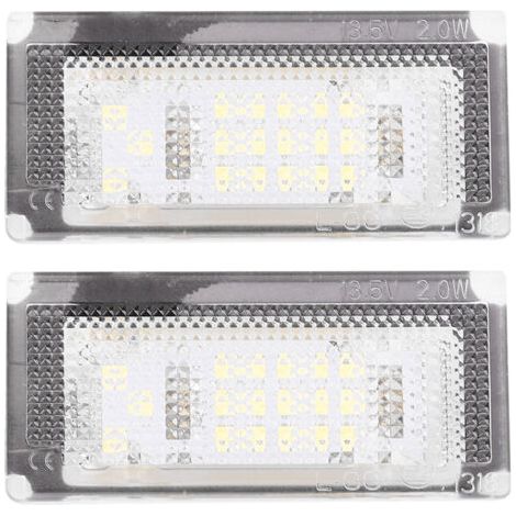 1 paire de lampes lumineuses pour plaque d'immatriculation, 12V, 18 LED SMD, adaptées à Mini Cooper S R53 2001 – 2006. (1/5)