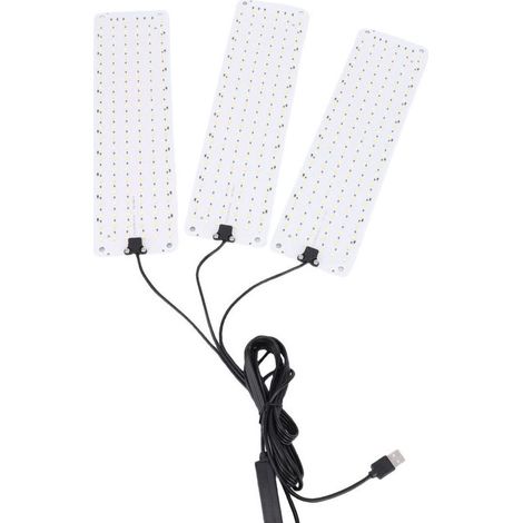 Lampe de croissance LED à spectre complet pour plantes d'intérieur, avec minuterie, PPFD élevé, économie d'énergie et 3 têtes. (1/4)
