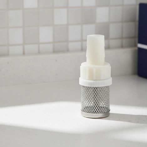Crépine D'aspiration avec Raccord Cannelé Compact Crépine d’Aspiration Résistant à la Rouille Filtre Tuyau pour Aquarium, Diamètre Extérieur 4 Mm (1/5)