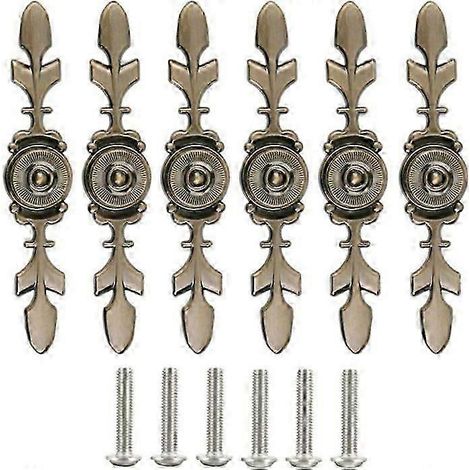 Lot de 6 boutons de commode, boutons de porte, boutons de tiroir, poignées de meubles vintage, poignées de placard, bouton de porte vintage (1/5)