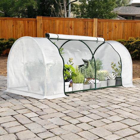 Serre de jardin en plastique acier 200 x 100 x 80 cm (1/5)