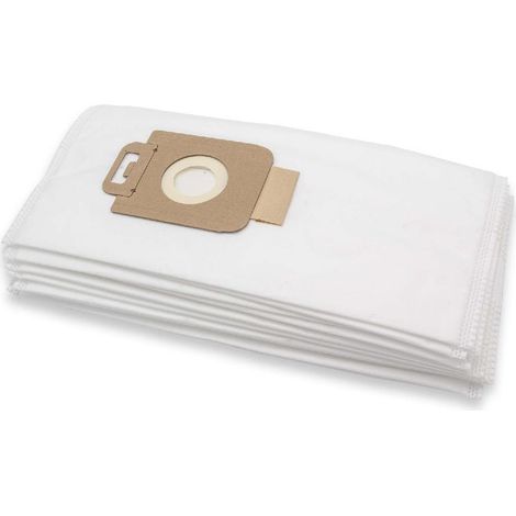 vhbw 10x sacchetti compatibile con Nilfisk Extreme Complete, Extreme Eco, Extreme Free, Extreme Hygienic aspirapolvere - in microfibra, bianco