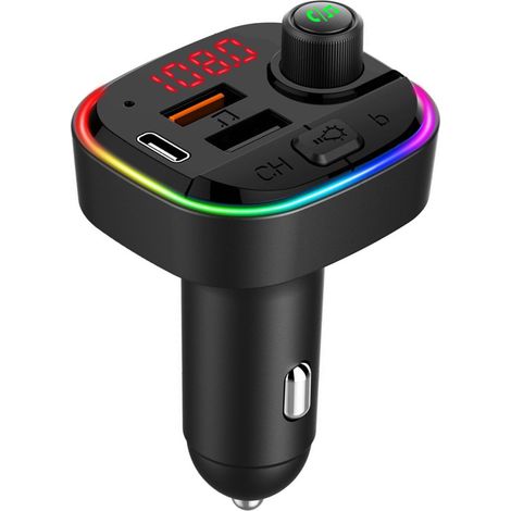 Autoradio Bluetooth USB-C Double Port Protection Surtension Lecteur MP3 Voiture (1/5)