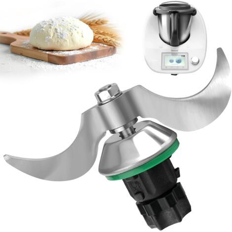 Couteau à Pâte pour TM5 TM6, Couteaux Lames Mélangeur de Pâte pour TM 5 TM 6 adaptées au Pétrissage du Pain, Nettoyage facile, Lames Pétrin en acier inoxydable (1/5)
