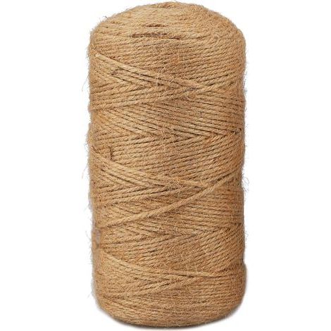 Rolle Juteseil 300 m 3 mm Starke Naturfasern Gartenarbeit DIY Verpackung (1/5)