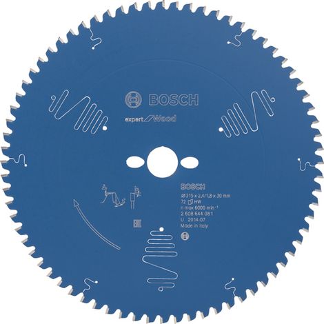 Bosch Expert Kreissägeblatt 315 mm 72 Zähne