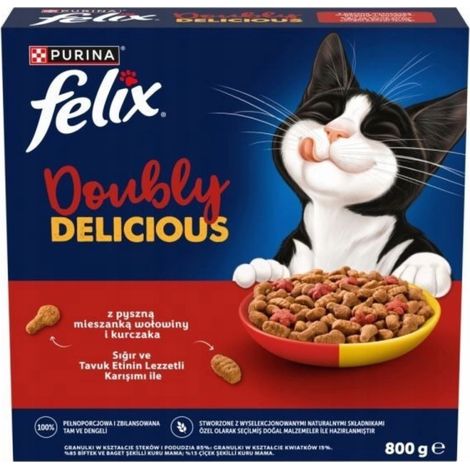 Felix Doppelt leckeres Trockenfutter Rindfleisch mit Huhn 800 g 1 Stück. (1/5)