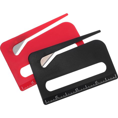 Cutter de sécurité avec loupe et échelle centimétrique, outil portable (1/5)