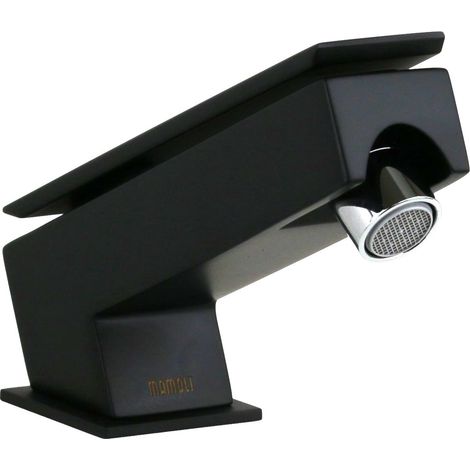 Miscelatore bidet modello quadro con leva flat in ottone colore nero opaco Mamoli Mendini 58510000C00K Nero opaco (1/4)